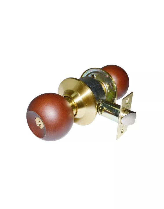 CHAPAS PUERTA ALCOBA POMO MADERA OSBLACK